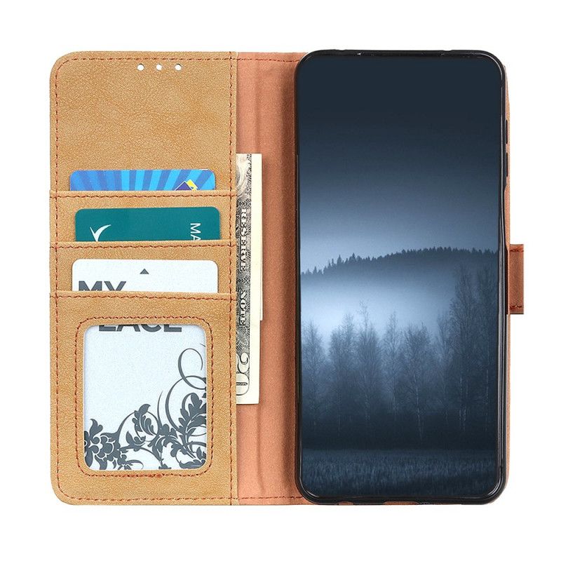 Etui Folio OnePlus 9 Granatowy Czarny Dwoina Khazneh Retro