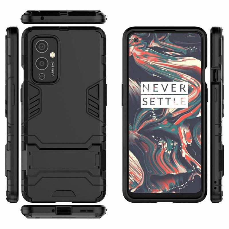 Etui OnePlus 9 Czerwony Czarny Ultra Odporny Z Podpórką