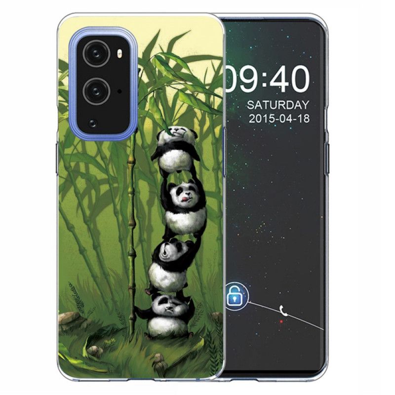 Etui OnePlus 9 Jasnoniebieski Zielony Kupa Pand Etui Ochronne