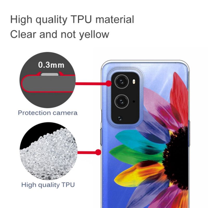 Etui OnePlus 9 Kolorowy Kwiat Etui Ochronne