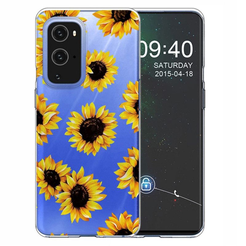 Etui OnePlus 9 Słoneczniki Etui Ochronne