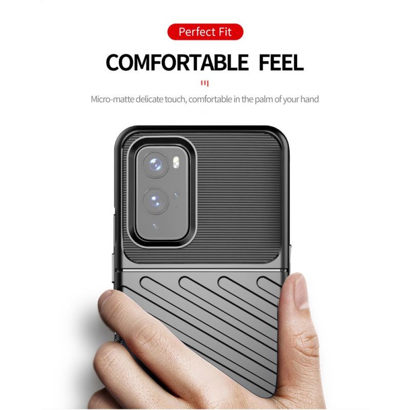 Etui OnePlus 9 Zielony Czarny Seria Grzmotów Etui Ochronne