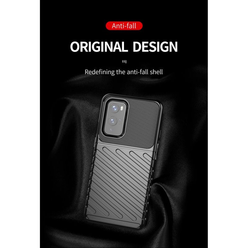 Etui OnePlus 9 Zielony Czarny Seria Grzmotów Etui Ochronne