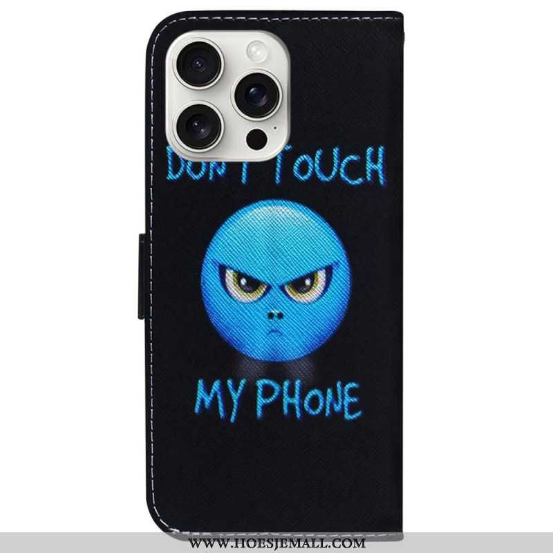 Etui Folio Do iPhone 16 Pro Emoji Telefonu