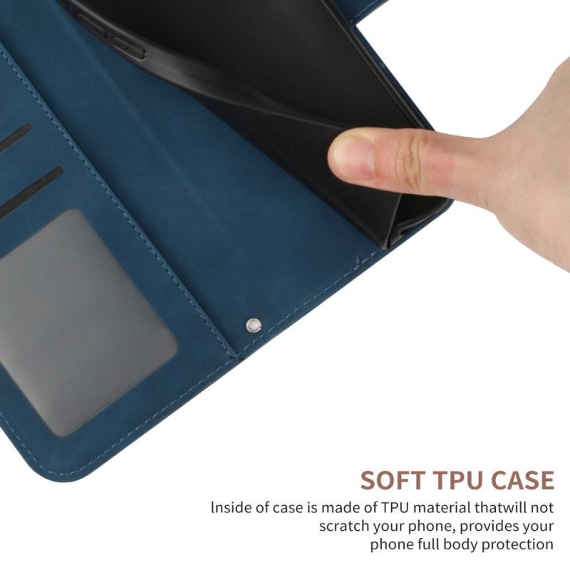 Etui Folio Do iPhone 16 Pro Nadruk Słonecznika Z Paskiem