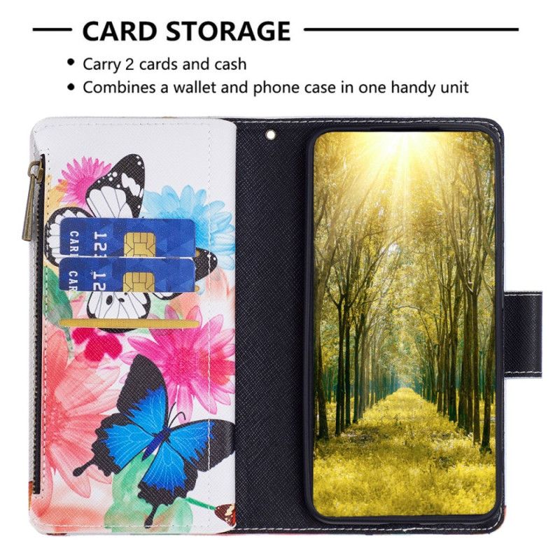 Etui Folio Do iPhone 16 Pro Portfel Z Dwoma Motylami