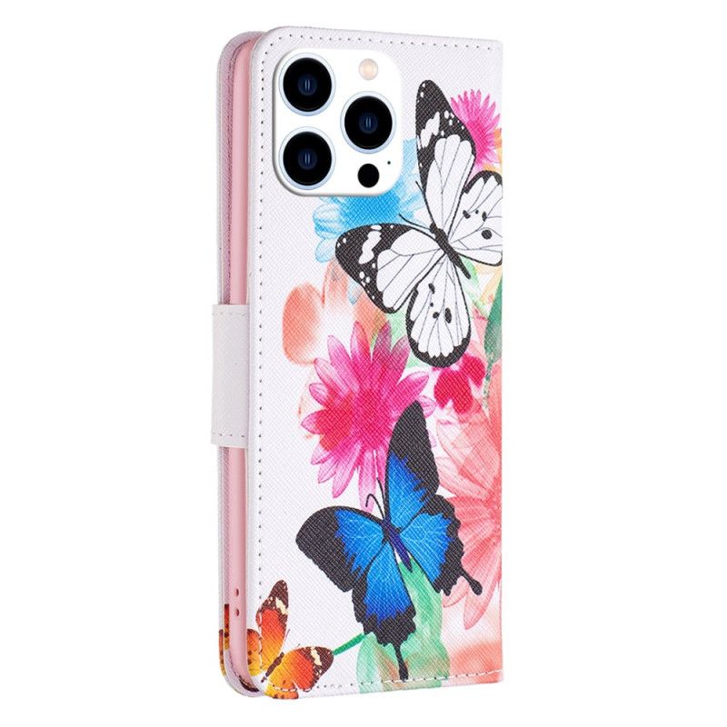 Etui Folio iPhone 16 Pro Dwa Motyle