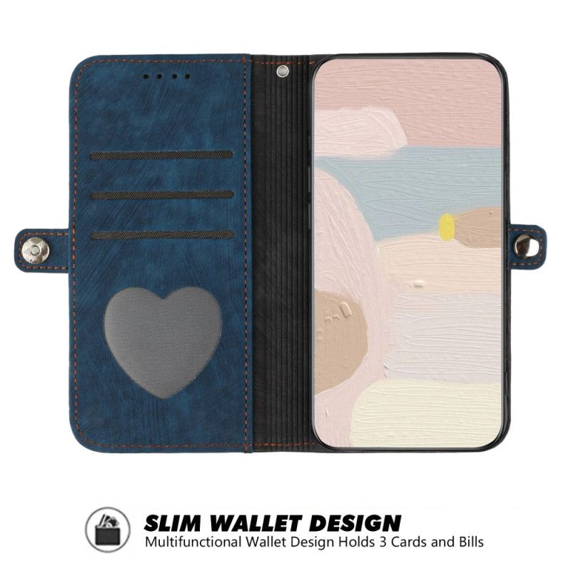 Etui Folio iPhone 16 Pro Dwukolorowy Pasek