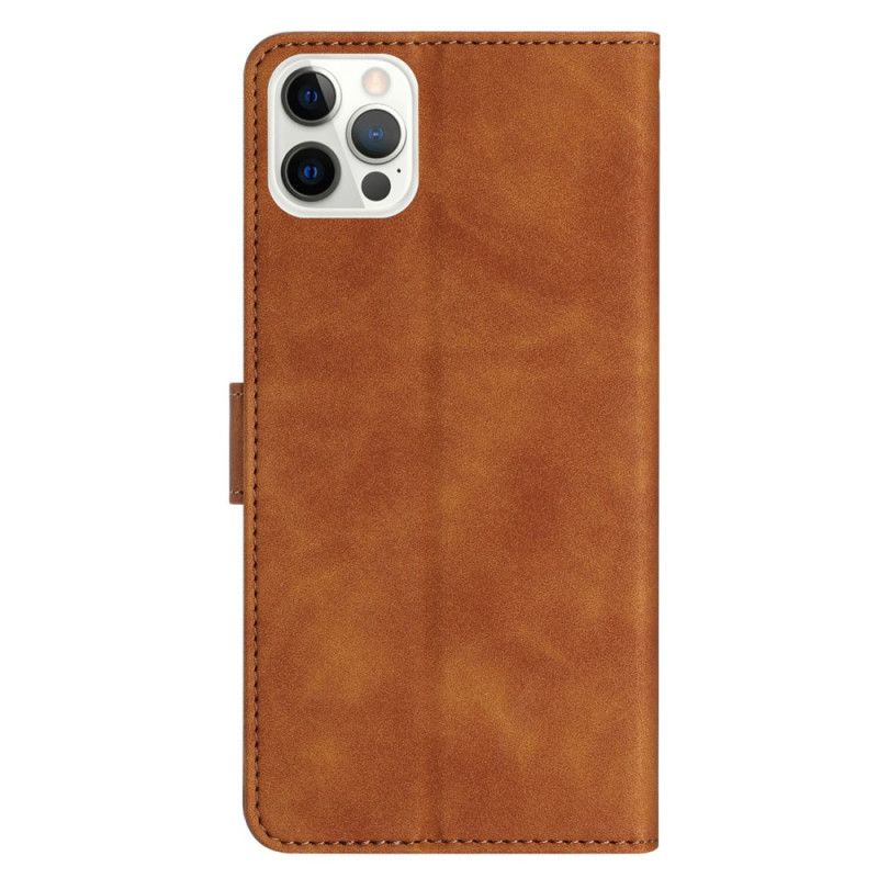 Etui Folio iPhone 16 Pro Fryz Motyli Etui Ochronne