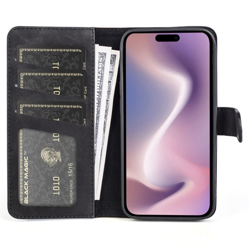 Etui Folio iPhone 16 Pro Konstrukcja Dwukolorowa Etui Ochronne