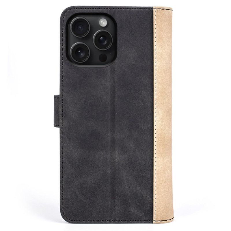 Etui Folio iPhone 16 Pro Konstrukcja Dwukolorowa Etui Ochronne