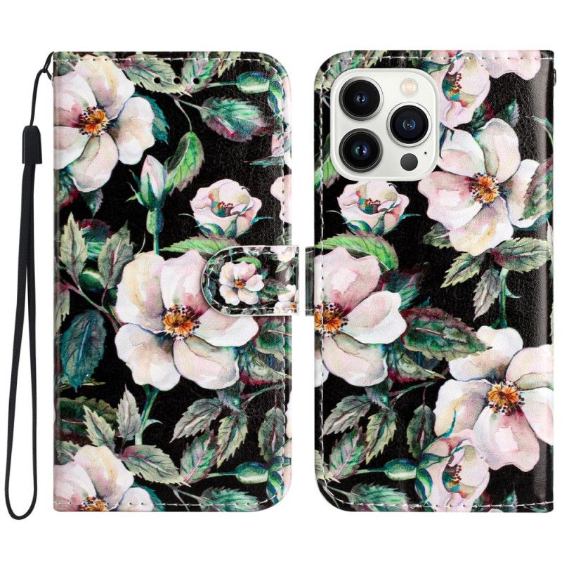 Etui Folio iPhone 16 Pro Magnolie Paskowe Etui Ochronne