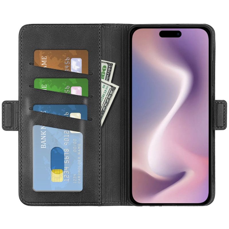 Etui Folio iPhone 16 Pro Podwójne Zapięcie Etui Ochronne