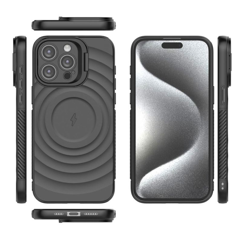 Etui iPhone 16 Pro Magnetyczna Falista Tekstura