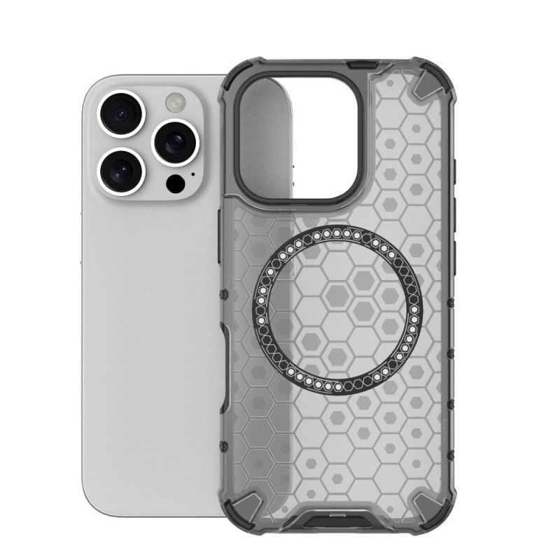 Etui iPhone 16 Pro Magnetyczny Plaster Miodu Etui Ochronne