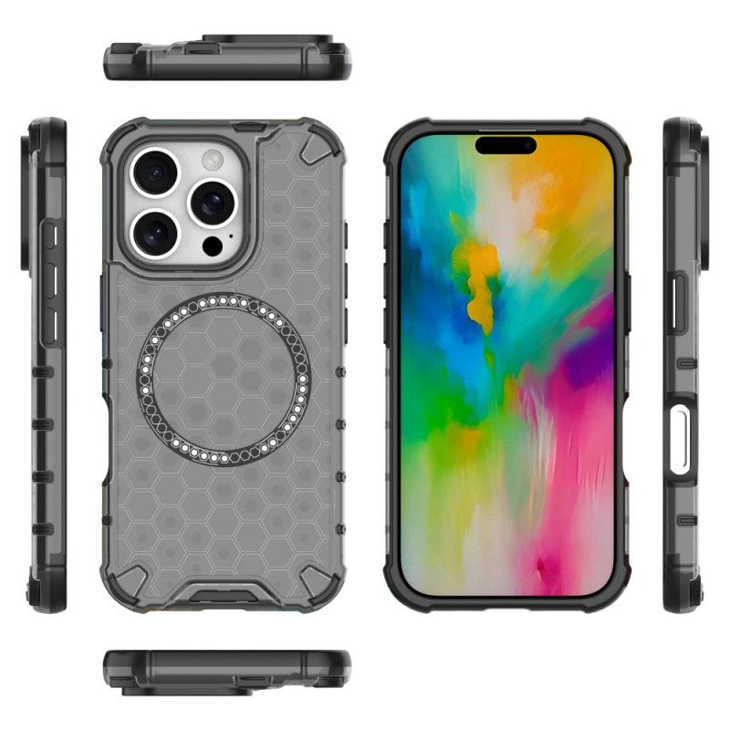 Etui iPhone 16 Pro Magnetyczny Plaster Miodu Etui Ochronne