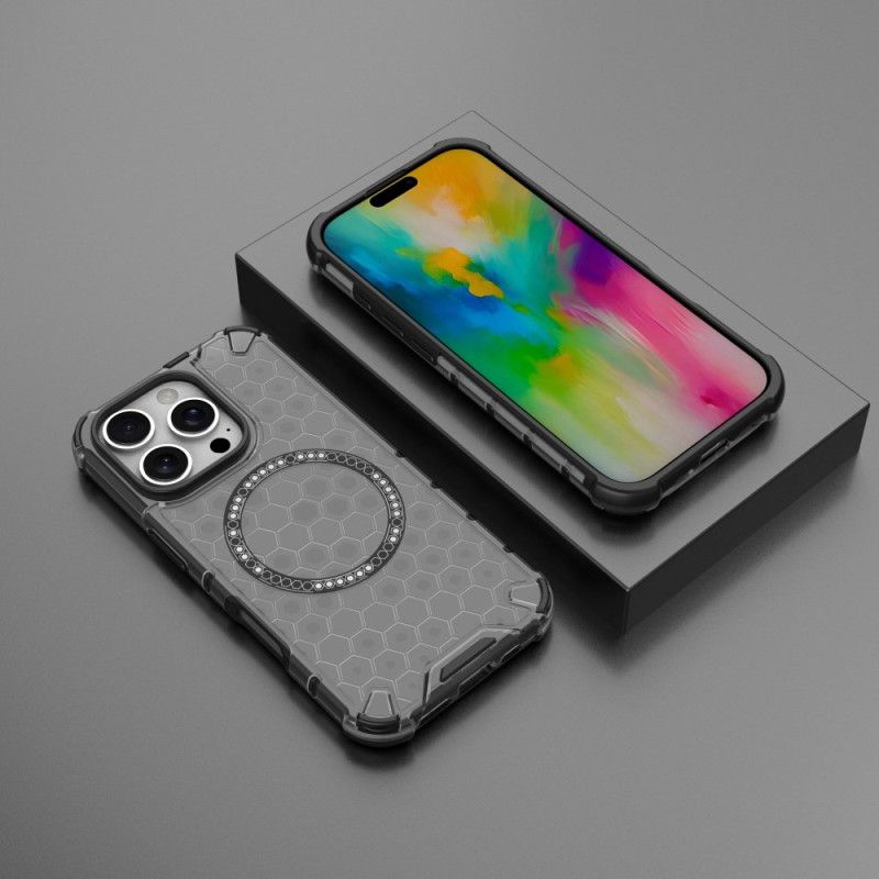 Etui iPhone 16 Pro Magnetyczny Plaster Miodu Etui Ochronne