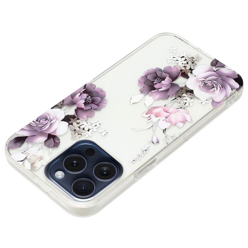 Etui iPhone 16 Pro Piwonie