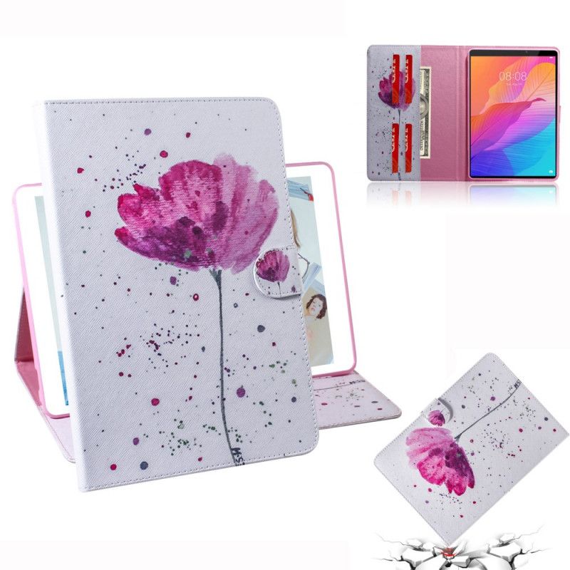 Etui Folio Huawei MatePad T 8 Mak Akwarelowy Etui Ochronne