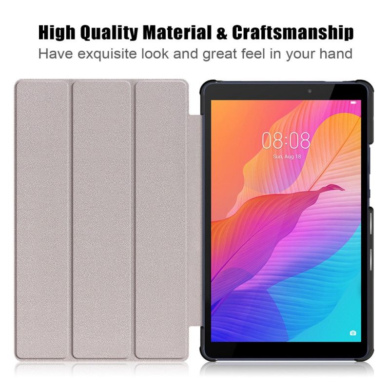 Inteligentna Obudowa Huawei MatePad T 8 Szary Czarny Tri-Fold