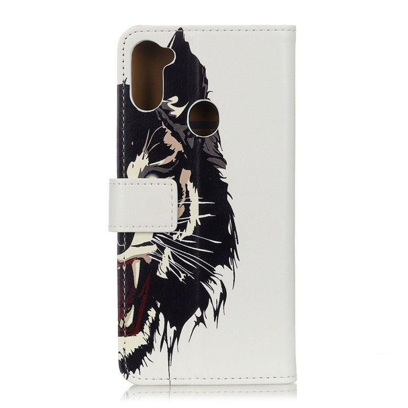 Etui Folio Samsung Galaxy M11 Dziki Tygrys Etui Ochronne