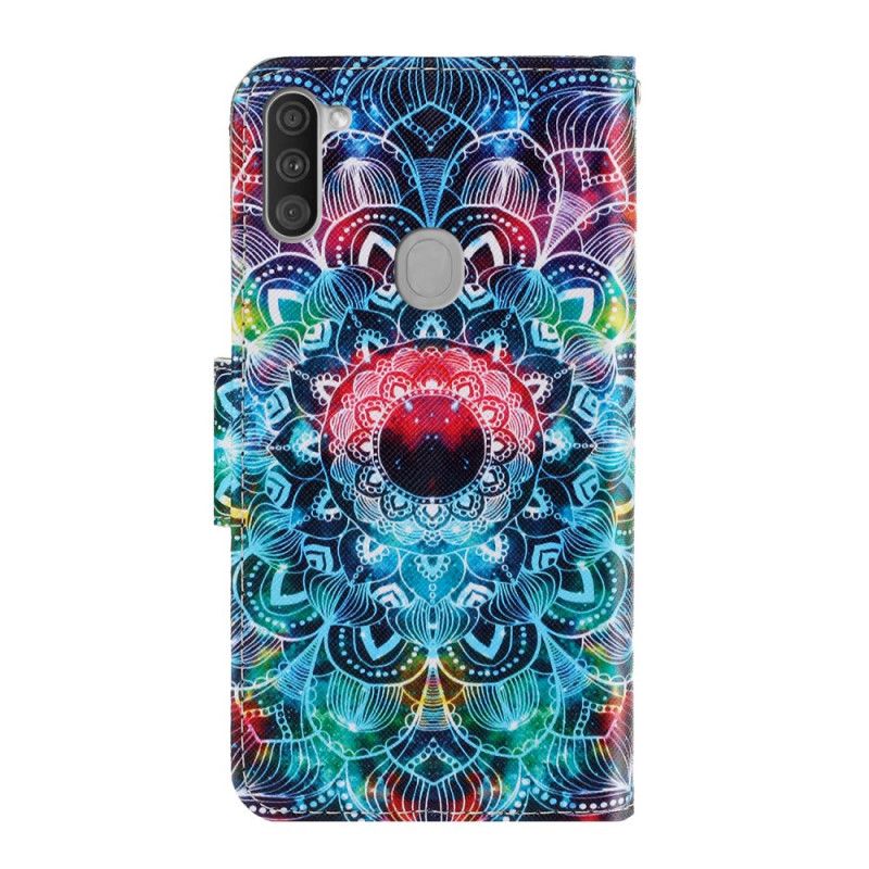 Etui Folio Samsung Galaxy M11 Efektowna Mandala Ze Stringami