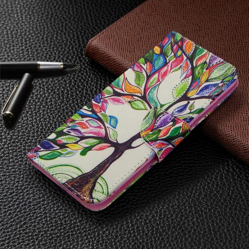 Etui Folio Samsung Galaxy M11 Kolorowe Drzewo