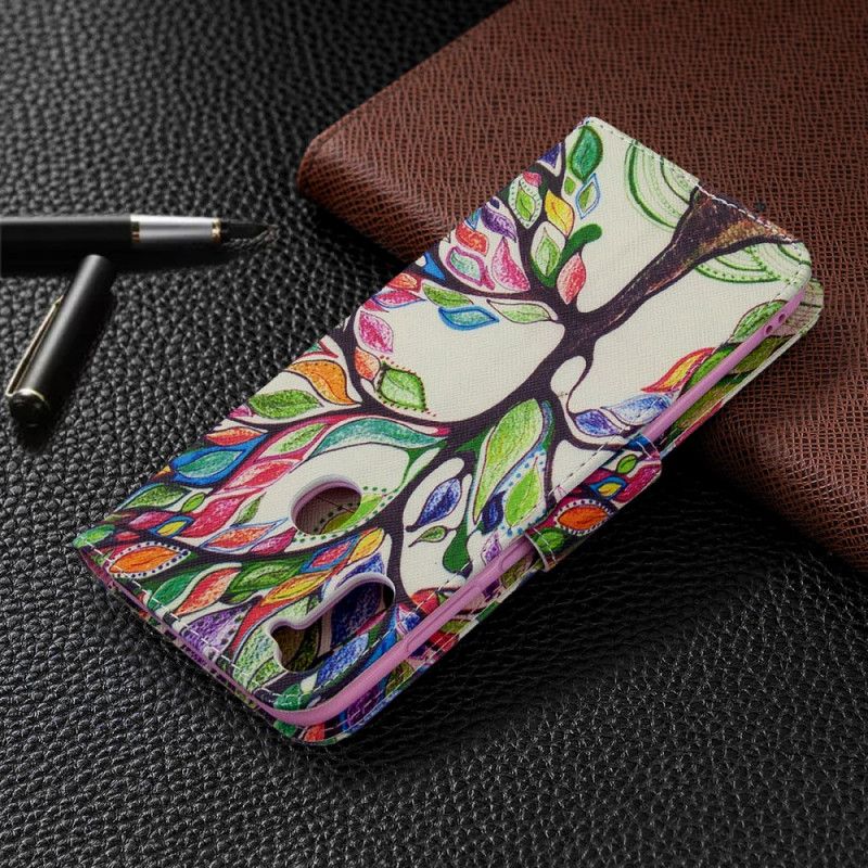 Etui Folio Samsung Galaxy M11 Kolorowe Drzewo