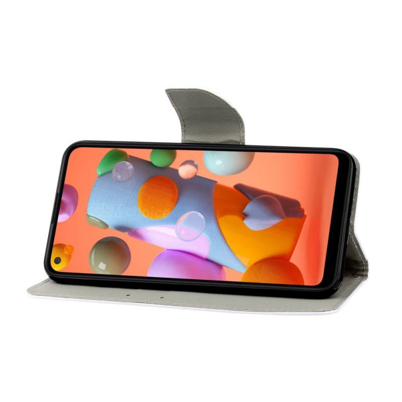 Etui Folio Samsung Galaxy M11 Motyl I Lotos Etui Ochronne