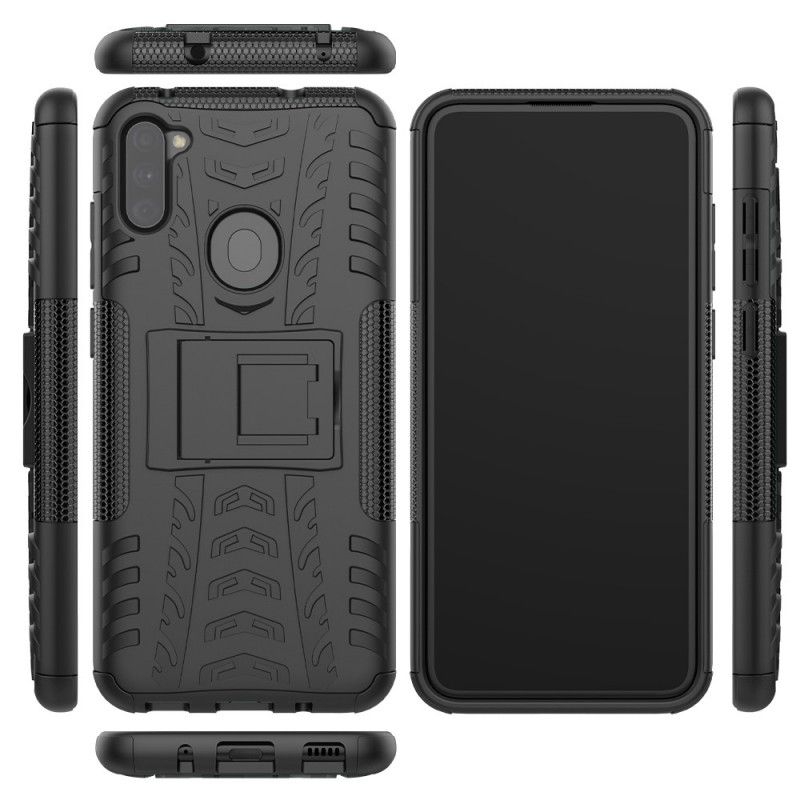 Etui Samsung Galaxy M11 Biały Czarny Ultra Odporna Premium