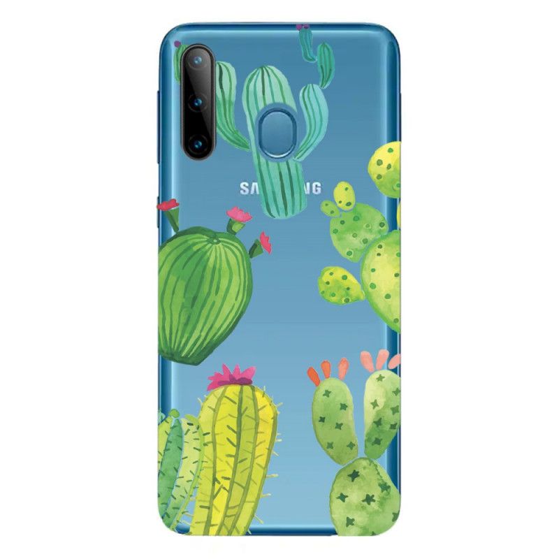 Etui Samsung Galaxy M11 Kaktus Akwarelowy