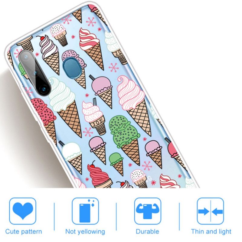 Etui Samsung Galaxy M11 Lody Śmietankowe