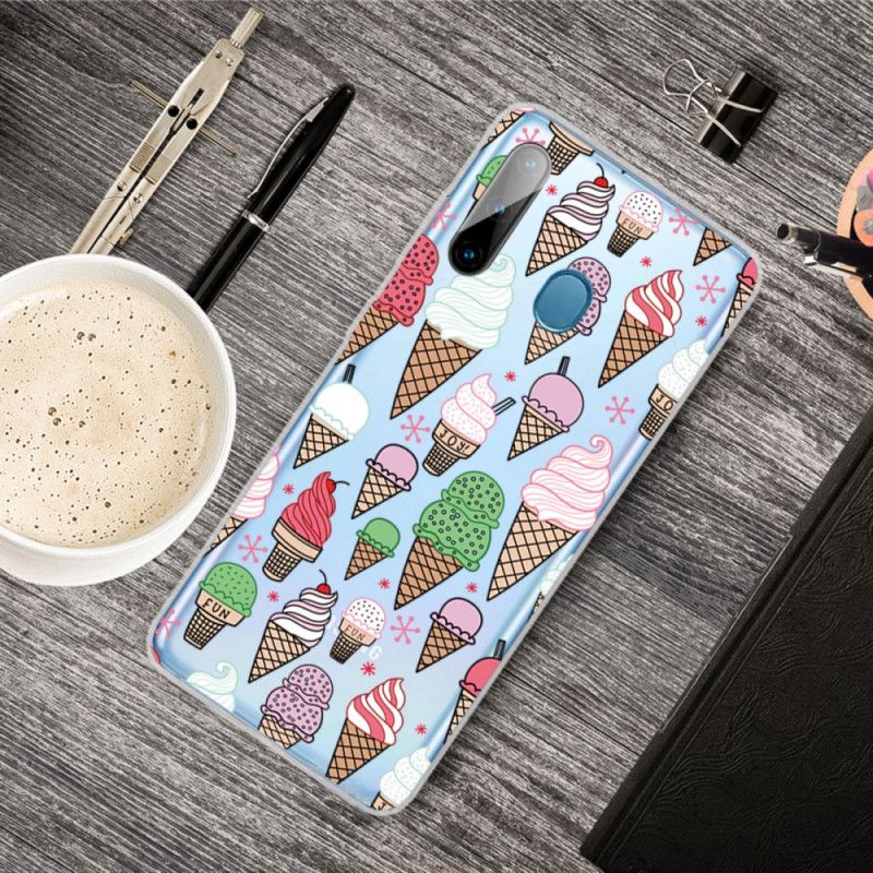 Etui Samsung Galaxy M11 Lody Śmietankowe