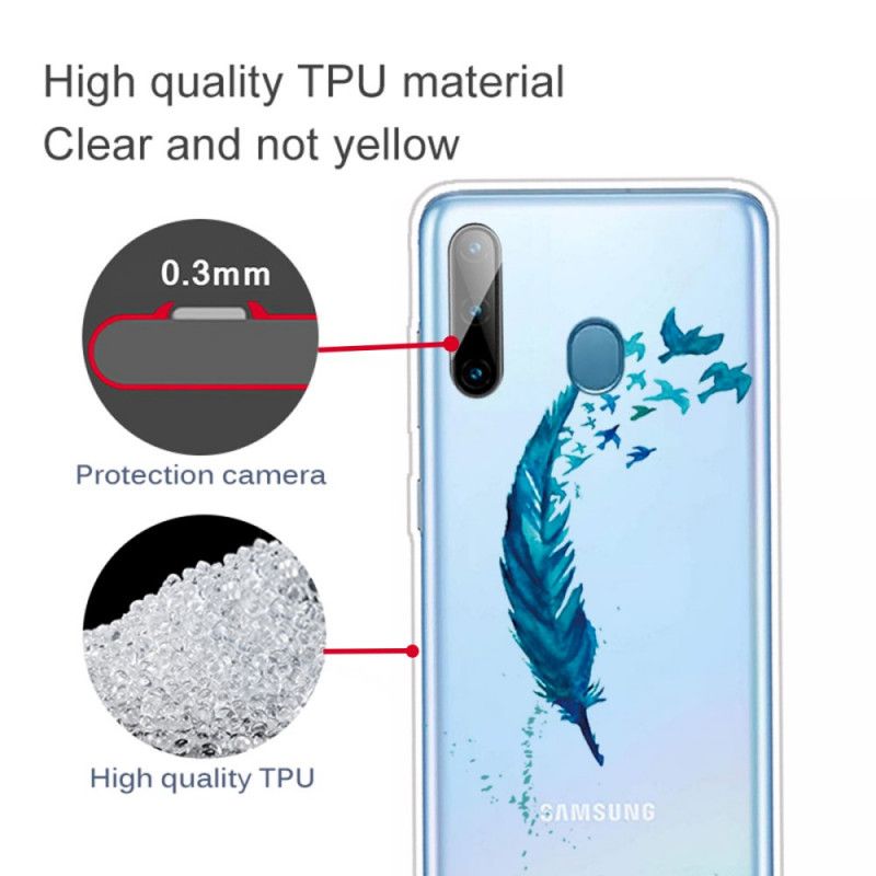 Etui Samsung Galaxy M11 Piękne Pióro