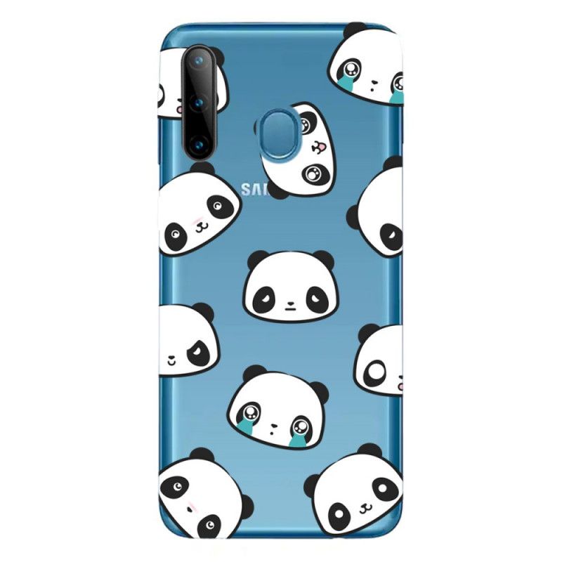 Etui Samsung Galaxy M11 Przezroczyste Sentymentalne Pandy