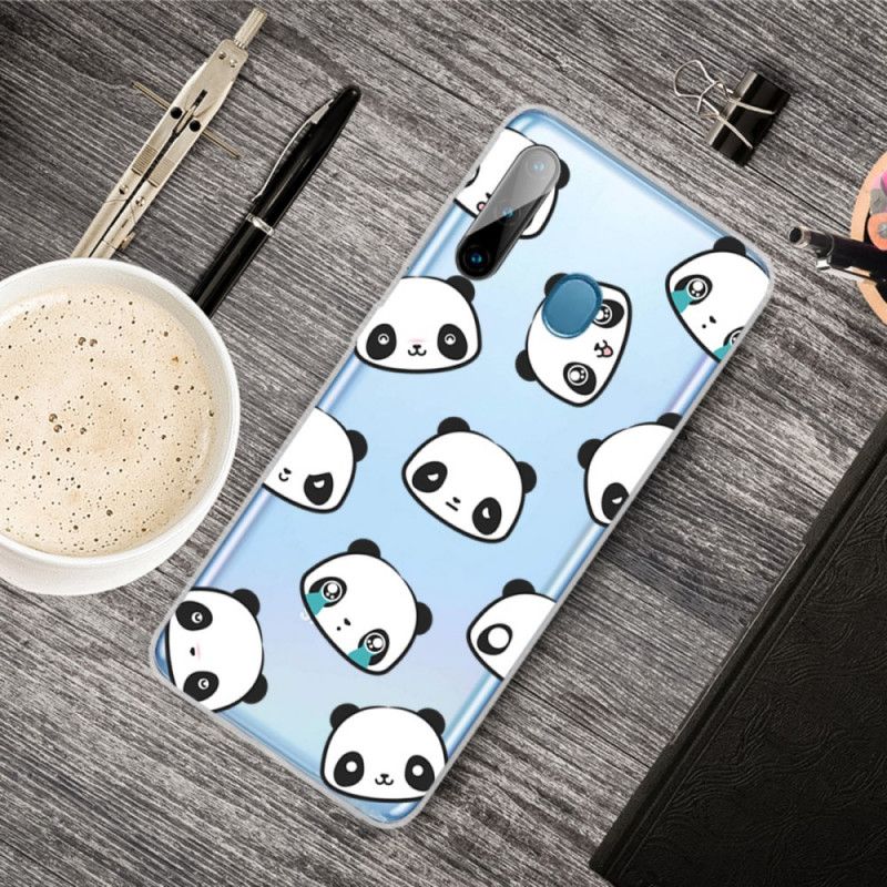 Etui Samsung Galaxy M11 Przezroczyste Sentymentalne Pandy