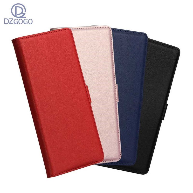 Etui Folio Xiaomi Redmi K30 Czerwony Czarny Seria Dzgogo Milo Etui Ochronne