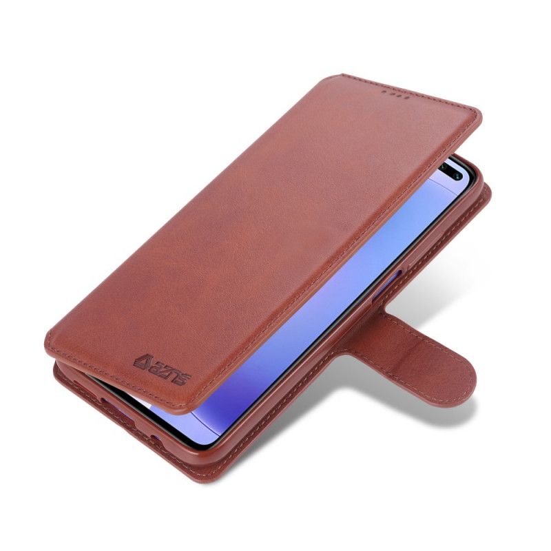 Etui Folio Xiaomi Redmi K30 Szary Czarny Azns Z Efektem Skóry