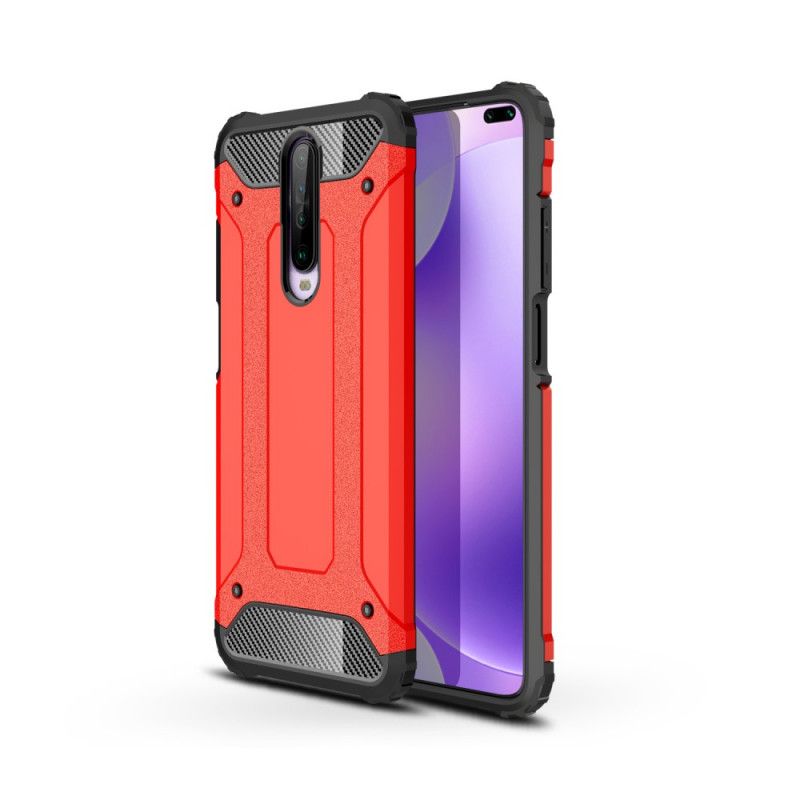 Etui Xiaomi Redmi K30 Biały Czarny Ocalały