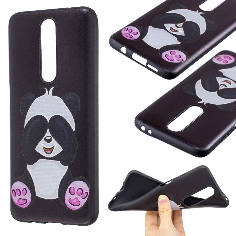 Etui Xiaomi Redmi K30 Zabawna Panda Z Wytłoczonym Wzorem Etui Ochronne