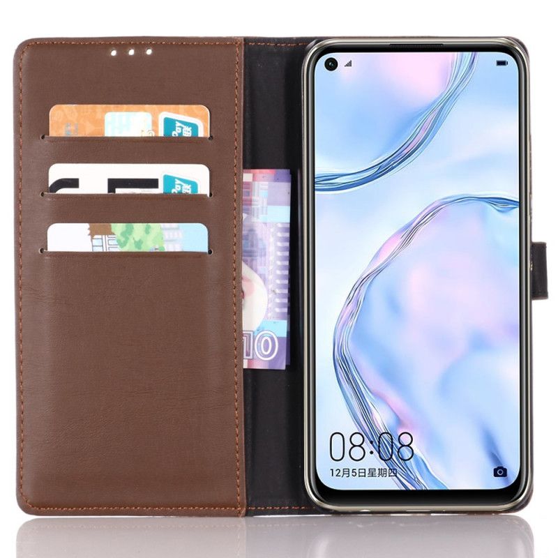 Etui Folio Huawei P40 Lite Czarny Ekoskóra W Stylu Retro Etui Ochronne