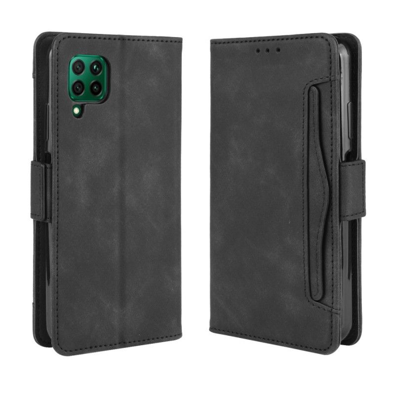 Etui Folio Huawei P40 Lite Czerwony Czarny Karta Wielokrotna Pierwszej Klasy Etui Ochronne