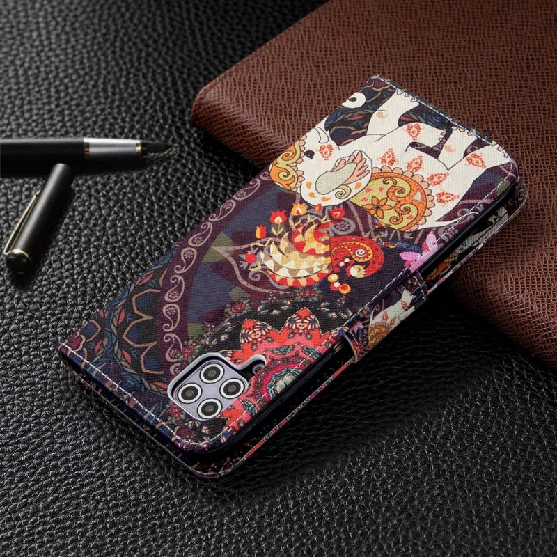 Etui Folio Huawei P40 Lite Etniczna Mandala Słonia Etui Ochronne