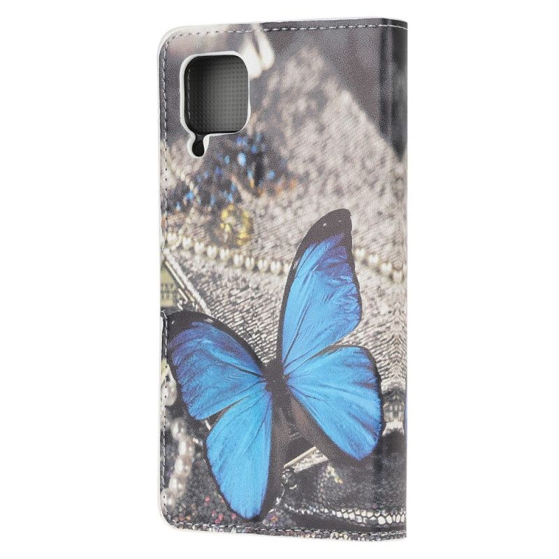 Etui Folio Huawei P40 Lite Niebieski Motyl