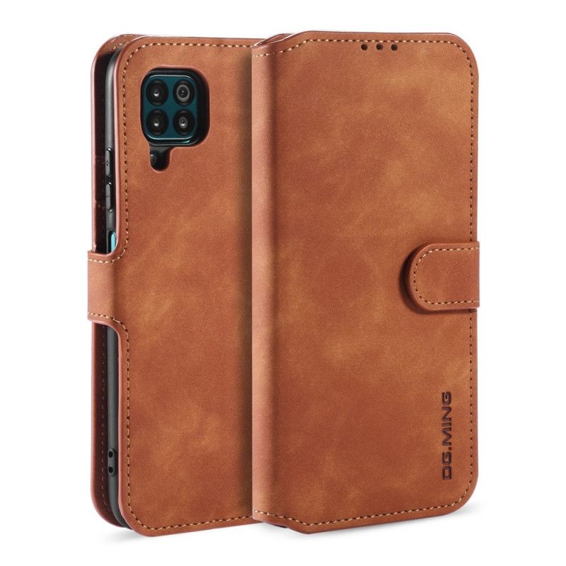 Etui Folio Huawei P40 Lite Szary Czarny Retro Dg.Ming Etui Ochronne