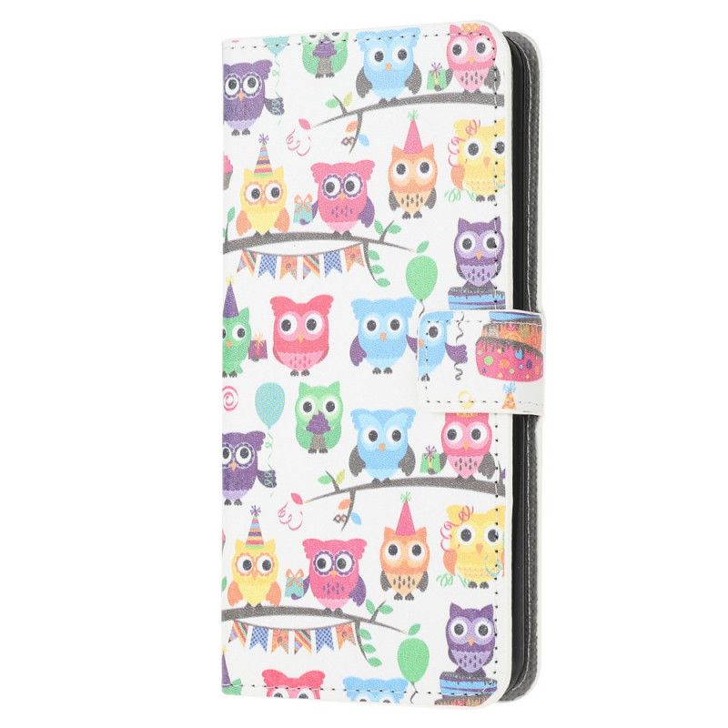 Etui Folio Huawei P40 Lite Wiele Sów