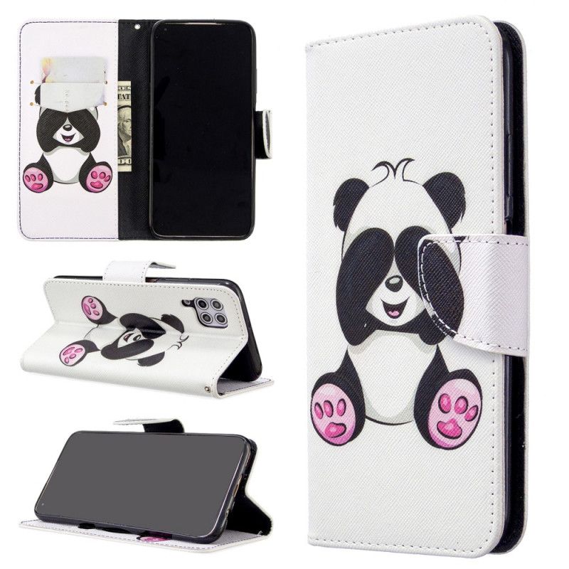 Etui Folio Huawei P40 Lite Zabawna Panda