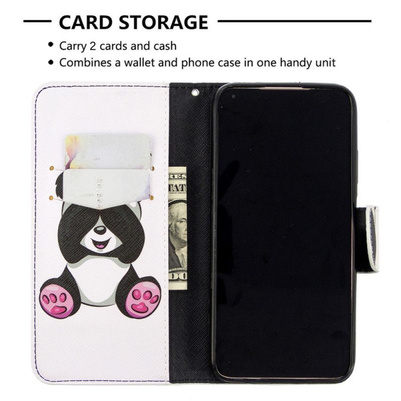 Etui Folio Huawei P40 Lite Zabawna Panda