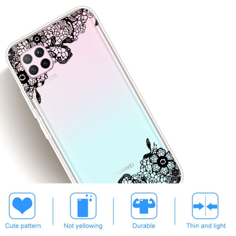 Etui Huawei P40 Lite Cienka Koronka Etui Ochronne