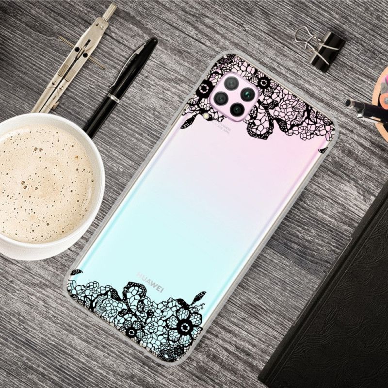 Etui Huawei P40 Lite Cienka Koronka Etui Ochronne